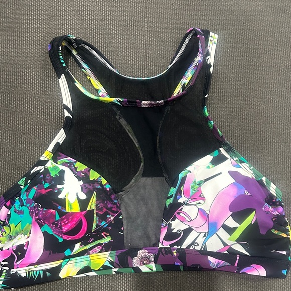 Express Swim Express Swim Mesh High Neck Bikini Top Poshmark
